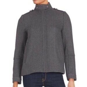 Vince Gray Wool Back Pleat Jacket/Coat , size 8